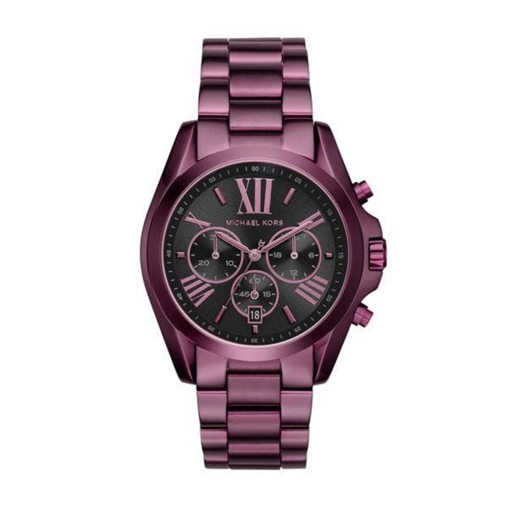 Michael Kors Plum Stainless Steel Chronograph Watch